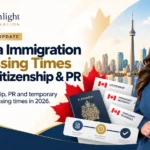 Canada immigration processing times 2026 covering citizenship, permanent residence, temporary residence applications, and IRCC timelines.
