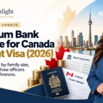 Minimum bank balance for Canada student visa 2026 showing required funds, financial documents, GIC updates, and proof of funds requirements.